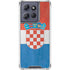 Croatia Flag Distressed Moto G Power 5G (2025) Clear Case